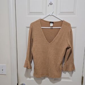 Zenobia Warm Brown Knit Top